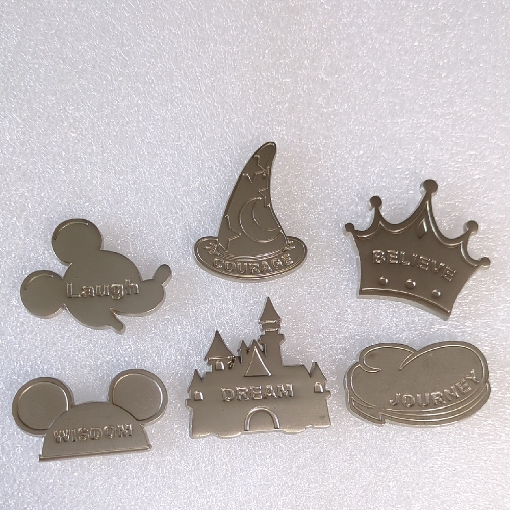 ✨Disney Parks Silver Magical Inspirational Token Set Of 6 From Disneyland